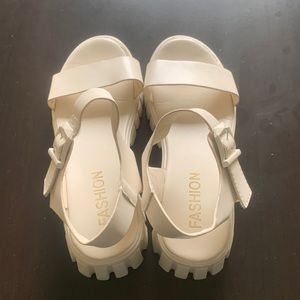 Shein Ivory Sandals